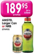 Amstel Lager Can Or NRB-24x330ml