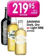 Savanna Dark, Dry Or Light NRB-24x330ml