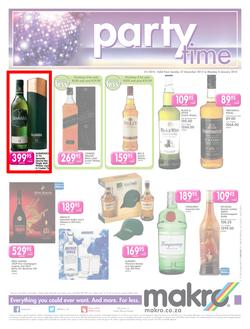 Makro : Liquor Leaflet (27 Dec - 04 Jan 2016), page 1