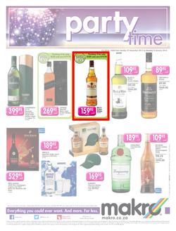 Makro : Liquor Leaflet (27 Dec - 04 Jan 2016), page 1
