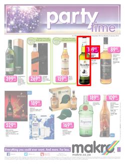 Makro : Liquor Leaflet (27 Dec - 04 Jan 2016), page 1