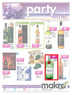 Makro : Liquor Leaflet (27 Dec - 04 Jan 2016), page 1