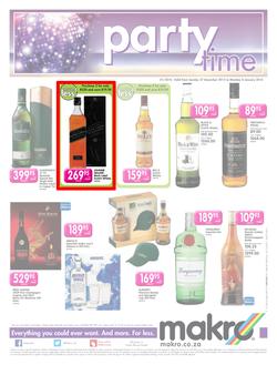 Makro : Liquor Leaflet (27 Dec - 04 Jan 2016), page 1