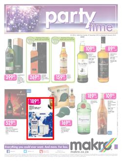 Makro : Liquor Leaflet (27 Dec - 04 Jan 2016), page 1