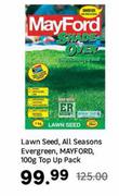 Mayford Lawn Seed, All Seasons Evergreen Top Up Pack-100g