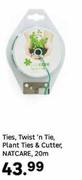 Natcare 20cm Ties, Twist n Tie, Plant Ties & Cutter