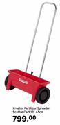 Kreator Fertilizer Spreader Scatter Cart 45cm-12L