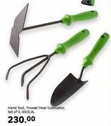  Geolia Set Of 3 Trowel/Hoe/Cultivator Hand Tool
