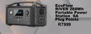 Eco Flow River 288Wh Portable Power Station SA Plug Points