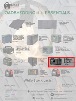 CaCell : Loadshedding Essentials (1 October - 31 October 2023), page 1
