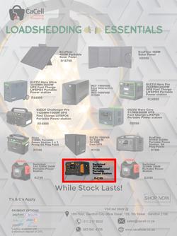 CaCell : Loadshedding Essentials (1 October - 31 October 2023), page 1