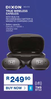 dixon true wireless earbuds