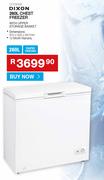 Dixon 260L Chest Freezer With Upper Storage Basket DCF260WE