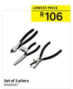 Set Of 3 Pliers
