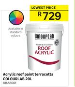 Colourlab 20L Terracotta Acrylic Roof Paint