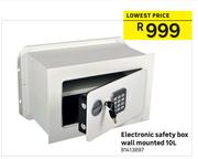 Electronic 10L Safety Box Wall Mounted