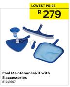 Pool Maintenance Kit With 5 Accessories