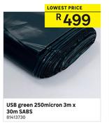 USB Green 250 Micron 3m x 30m SABS