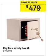 Key Lock Safety Box 4L