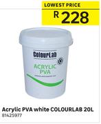 Colourlab 20L White Acrylic PVA