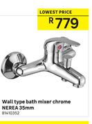 Nerea 35mm Wall Type Chrome bath Mixer