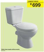 Toilet Close Couple White Ceramic