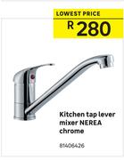Nerea Chrome Kitchen tap Lever Mixer
