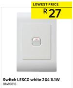 Lesco White Switch 2 x 4 1L1W