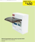 Lesco 8 Ways Mounted Surface Populated DB Board