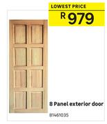 8 Panel Exterior Door
