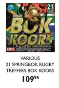 Various 21 Springbok Rugby Treffers Bok Koors CD