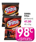 Simba Fritos (All Flavours)-48 x 25g
