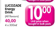 Lucozade Energy Drink (All Flavours)-4 x 300ml