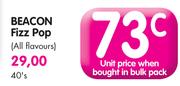 Beacon Fizz Pop (All Flavours)-40's