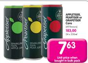 Appletiser, Peartiser Or Grapetiser Cans (All Flavours)-24 x 