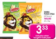 Simba Potato Chips (All Flavours)-48 x 36g