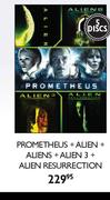 Prometheus + Alien + Aliens + Alien 3 + Alien Resurrection DVD