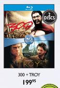 Blu-Ray 300 + Troy (2 Discs)