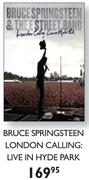 Bruce Springsteen London Calling: Live In Hyde Park DVD