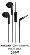 Kicker Flow With Mic In-Ear Buds