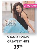 Shania Twain Greatest Hits