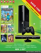 XBOX360 4GB Console + Kinect + Games