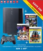 PS3 12GB Console + Lego Batman 2 + Street Fighter IV:Arcade Edition + Killzone 3