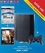 PS3 500GB Console + Gran Turismo 6 + Last Of Us