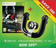 XBOX 360 Wireless Speed Wheel + F1 2013