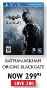 PS Vita Batman Arkham Origins Blackgate