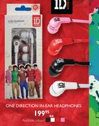 One Direction In-Ear Headphones-Each