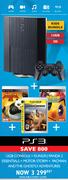 PS3 12GB Console+ Kungfu Panda2 Essentials+Motor Storm+Pacman: And The Ghostly Advantures