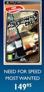PSP Need For Speed Most Wanted