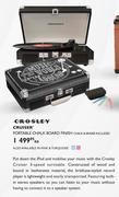Crosley Cruiser Portable Chalk Board Finish